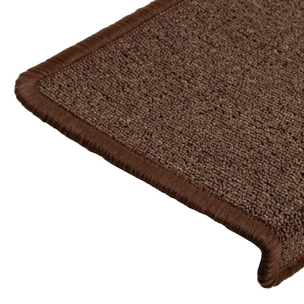 vidaXL Stufenmatten 30 Stk. 65x21x4 cm Kaffeebraun Rechteckiger Rand