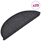 vidaXL Stufenmatten 20 Stk. 56x17x3 cm Anthrazit Halbrund