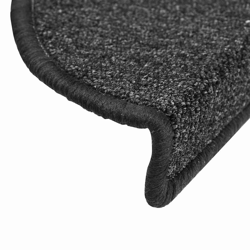 vidaXL Stufenmatten 20 Stk. 56x17x3 cm Anthrazit Halbrund