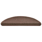 vidaXL Stufenmatten 20 Stk. 56x17x3 cm Kaffeebraun Halbrund