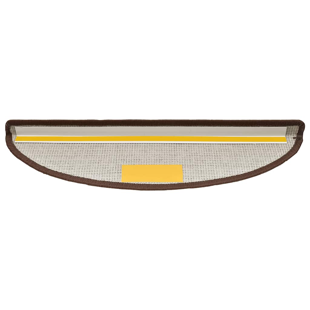 vidaXL Stufenmatten 20 Stk. 56x17x3 cm Kaffeebraun Halbrund