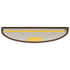 vidaXL Stufenmatten 20 Stk. 56x17x3 cm Kaffeebraun Halbrund