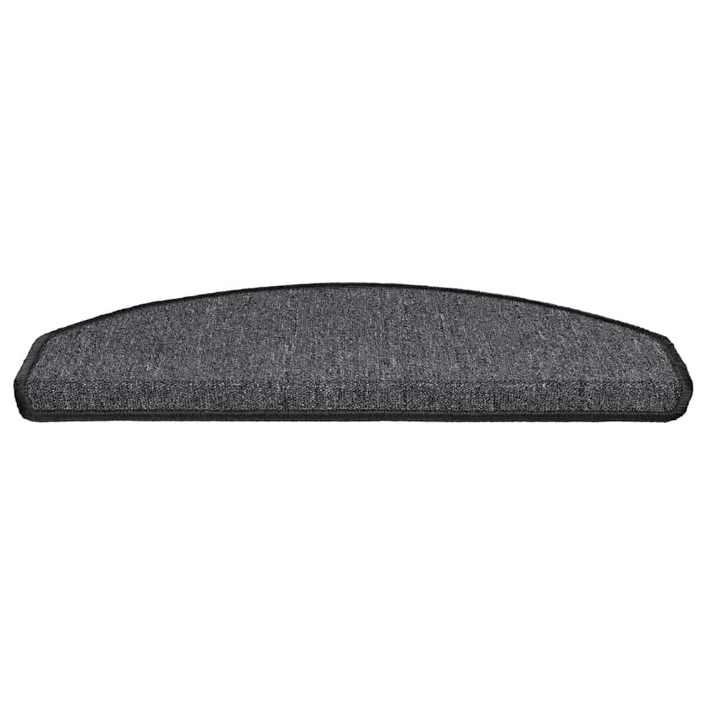 vidaXL Stufenmatten 20 Stk. 65x24x4 cm Anthrazit Halbrund Groß