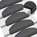 vidaXL Stufenmatten 20 Stk. 65x24x4 cm Anthrazit Halbrund Groß