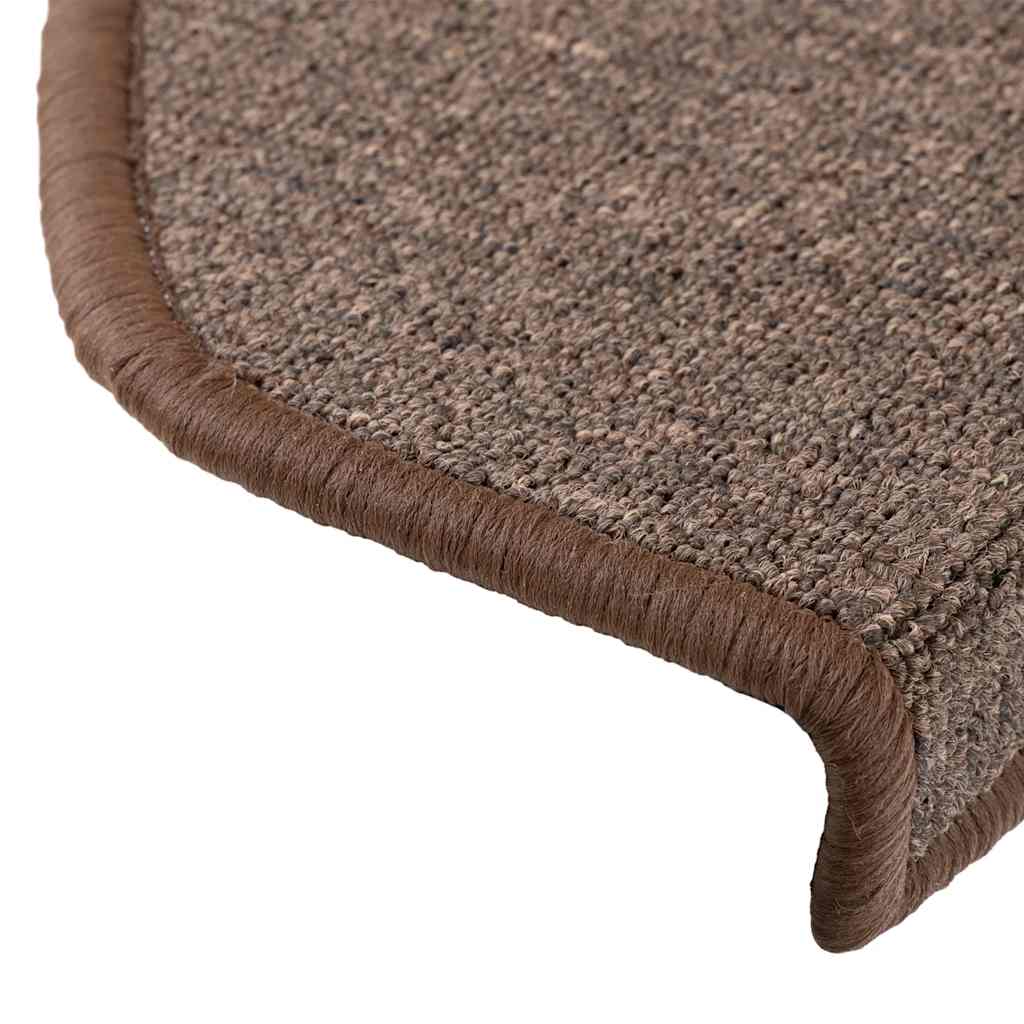 vidaXL Stufenmatten 20 Stk. 65x24x4 cm Kaffeebraun Halbrund Groß