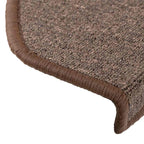 vidaXL Stufenmatten 20 Stk. 65x24x4 cm Kaffeebraun Halbrund Groß