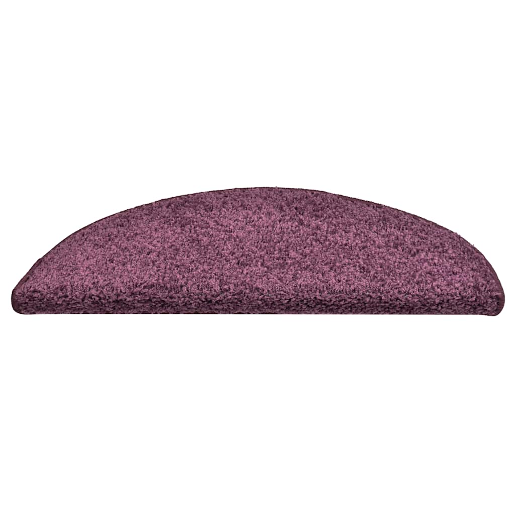 vidaXL Stufenmatten 30 Stk. 56x17x3 cm Dunkelviolett Halbrund