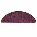vidaXL Stufenmatten 30 Stk. 56x17x3 cm Dunkelviolett Halbrund
