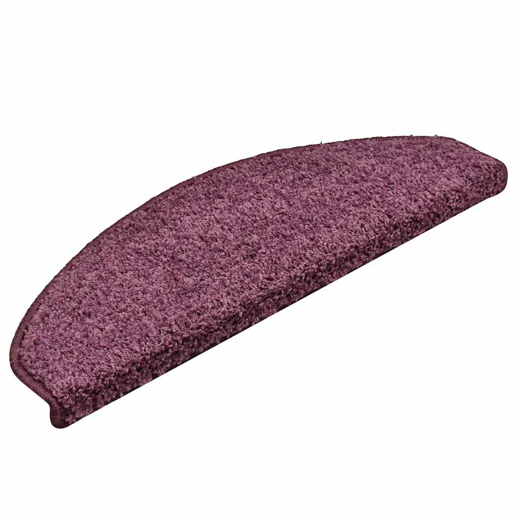 vidaXL Stufenmatten 30 Stk. 65x21x4 cm Dunkelviolett Halbrund Groß