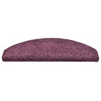 vidaXL Stufenmatten 30 Stk. 65x21x4 cm Dunkelviolett Halbrund Groß