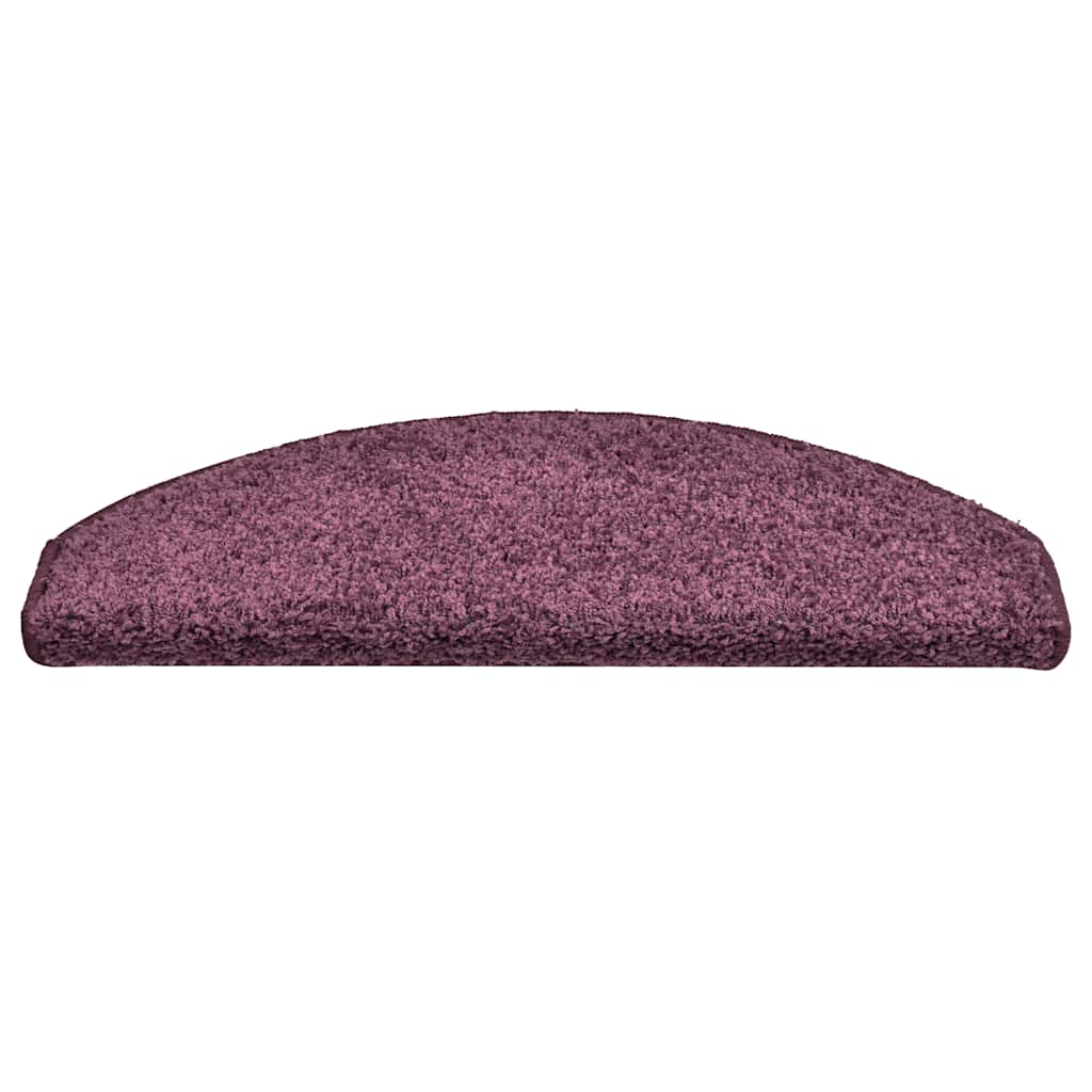 vidaXL Stufenmatten 30 Stk. 65x21x4 cm Dunkelviolett Halbrund Groß