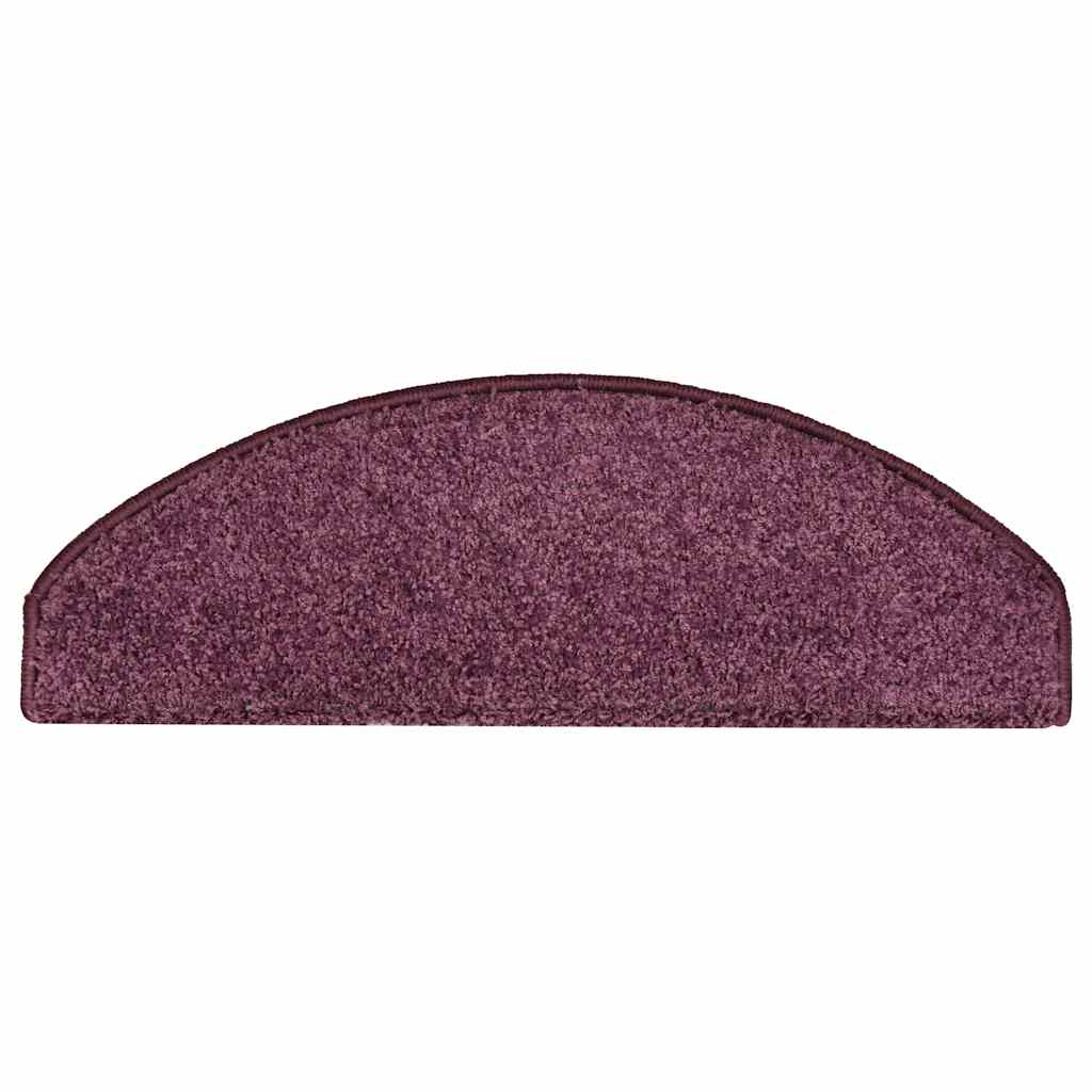vidaXL Stufenmatten 30 Stk. 65x21x4 cm Dunkelviolett Halbrund Groß