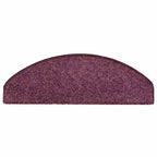 vidaXL Stufenmatten 30 Stk. 65x21x4 cm Dunkelviolett Halbrund Groß