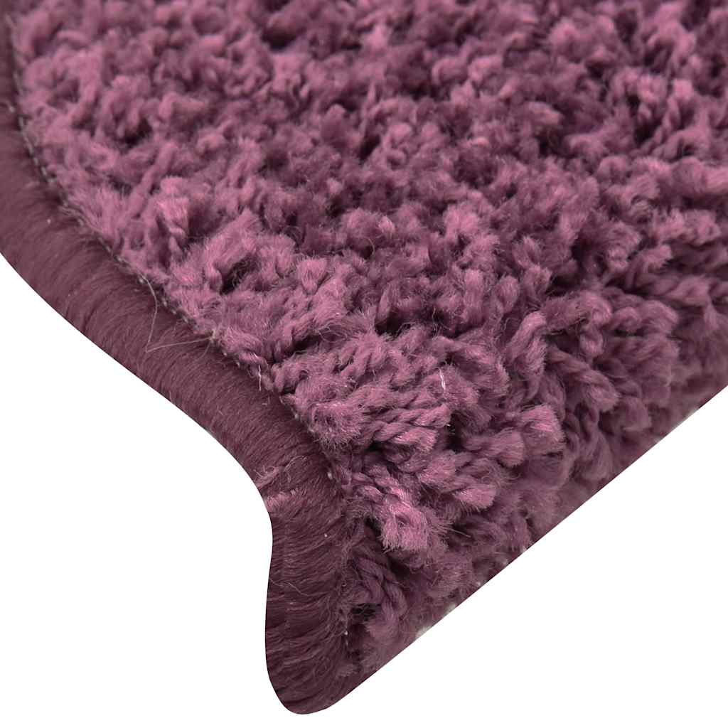 vidaXL Stufenmatten 30 Stk. 65x21x4 cm Dunkelviolett Halbrund Groß