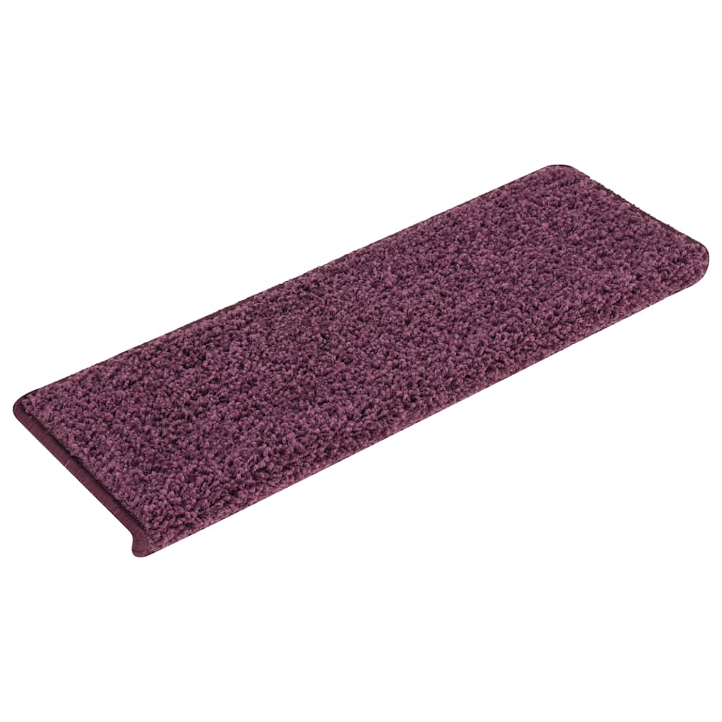 vidaXL Stufenmatten 30 Stk. 65x21x4 cm Dunkelviolett Rechteckiger Rand