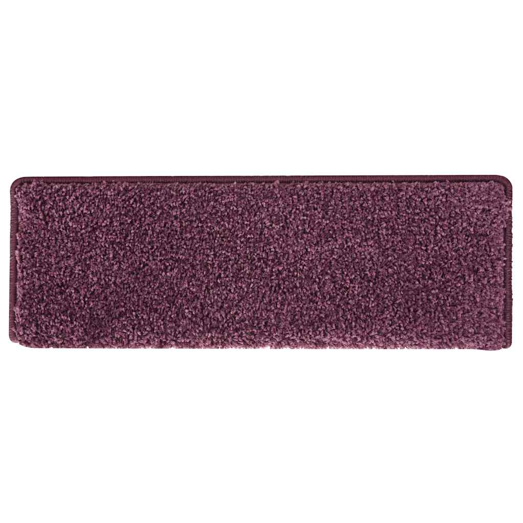 vidaXL Stufenmatten 30 Stk. 65x21x4 cm Dunkelviolett Rechteckiger Rand