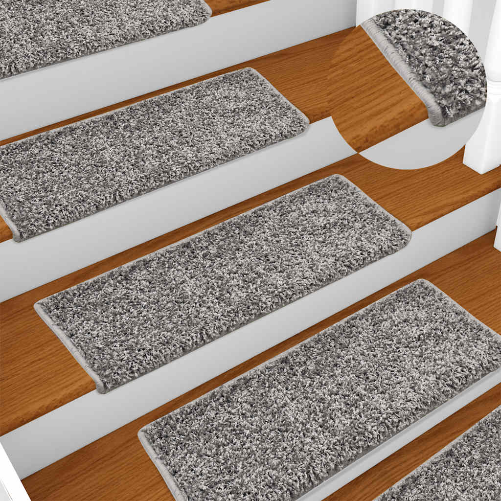 vidaXL Stufenmatten 20 Stk. 65x21x4 cm Grau Rechteckiger Rand