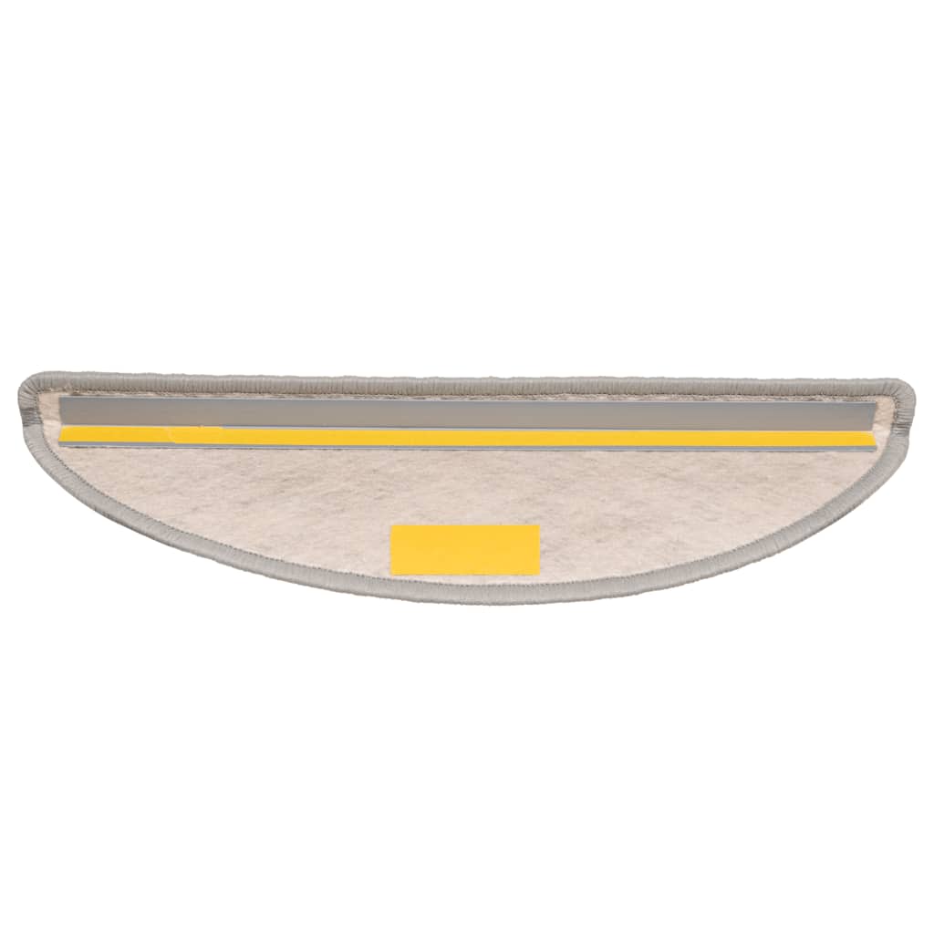 vidaXL Stufenmatten Selbstklebend Sisal-Optik 30Stk. 56x17x3cm Platina