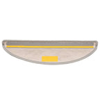 vidaXL Stufenmatten Selbstklebend Sisal-Optik 30Stk. 56x17x3cm Platina