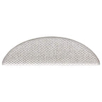 vidaXL Stufenmatten Selbstklebend Sisal-Optik 30Stk. 56x17x3cm Platina