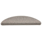 vidaXL Stufenmatten Selbstklebend Sisal-Optik 30Stk. 56x17x3cm Silbern