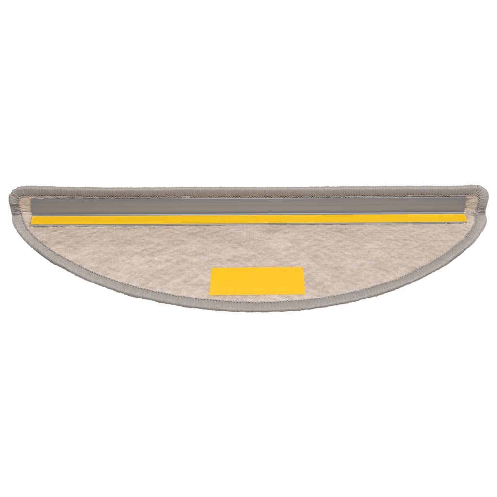 vidaXL Stufenmatten Selbstklebend Sisal-Optik 30Stk. 56x17x3cm Silbern