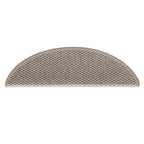 vidaXL Stufenmatten Selbstklebend Sisal-Optik 30Stk. 56x17x3cm Silbern