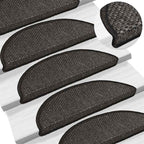 vidaXL Stufenmatten Selbstklebend Sisal-Optik 30Stk. 56x17x3cm