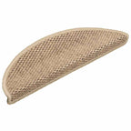 vidaXL Stufenmatten Selbstklebend Sisal-Optik 30Stk. 56x17x3cm Sand