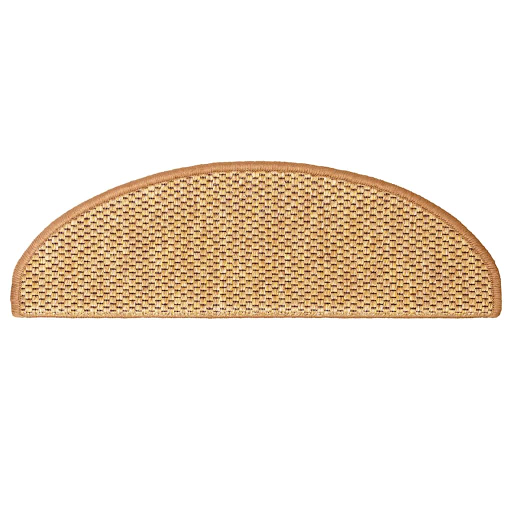 vidaXL Stufenmatten Selbstklebend Sisal-Optik 30Stk. 65x21x4cm Sisal