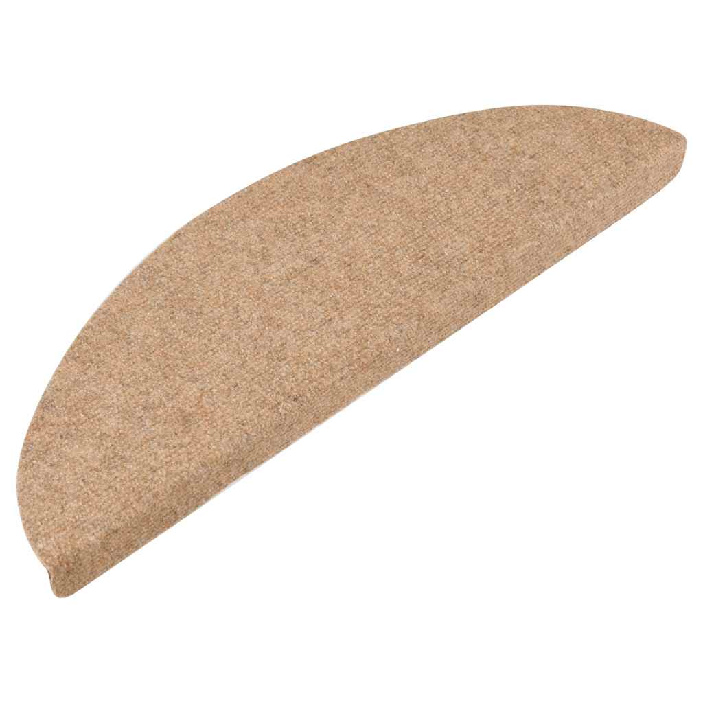 vidaXL Stufenmatten Selbstklebend 20 Stk. Beige 56x17x3 cm