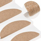 vidaXL Stufenmatten Selbstklebend 20 Stk. Beige 56x17x3 cm