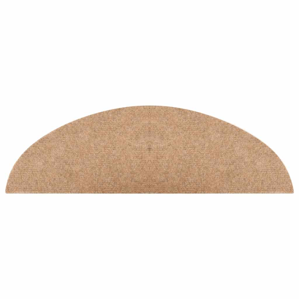 vidaXL Stufenmatten Selbstklebend 30 Stk. Beige 56x17x3 cm