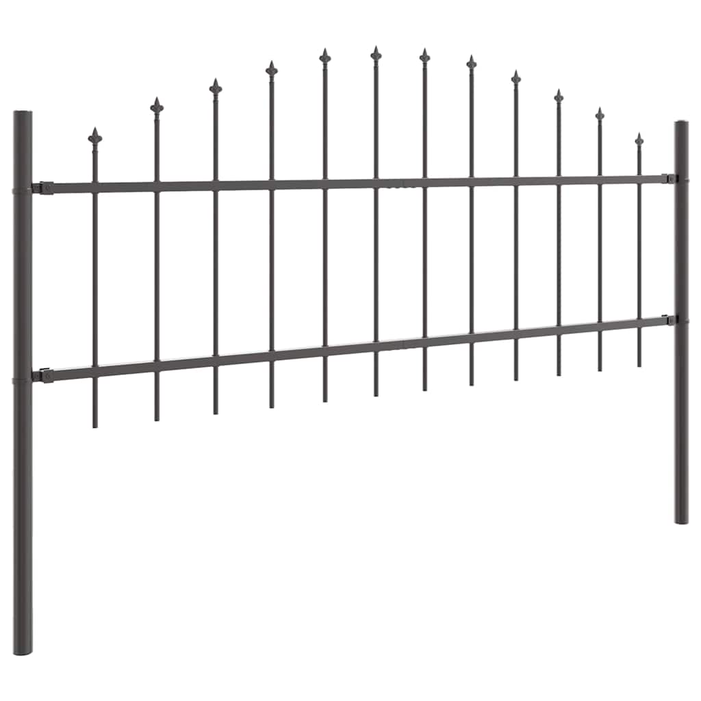 vidaXL Gartenzaun Woerden 2 pcs Grau