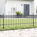 vidaXL Gartenzaun Woerden 4 pcs Grau