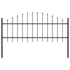 vidaXL Gartenzaun Woerden 4 pcs Grau