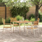 vidaXL Garten Essgruppe 5 pcs Braun Massivholz Akazie