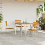 vidaXL Garten Essgruppe 5 pcs Braun Massivholz Akazie
