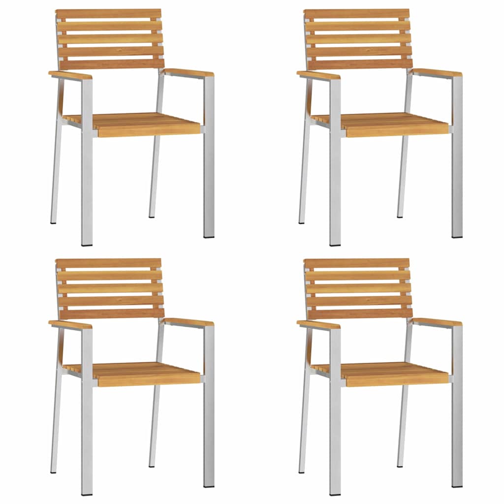 vidaXL Garten Essgruppe 5 pcs Braun Massivholz Akazie