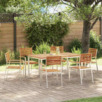 vidaXL Garten Essgruppe 7 pcs Braun Massivholz Akazie