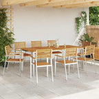 vidaXL Garten Essgruppe 9 pcs Braun Massivholz Akazie