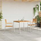 vidaXL Garten Essgruppe 3 pcs Braun Massivholz Teak