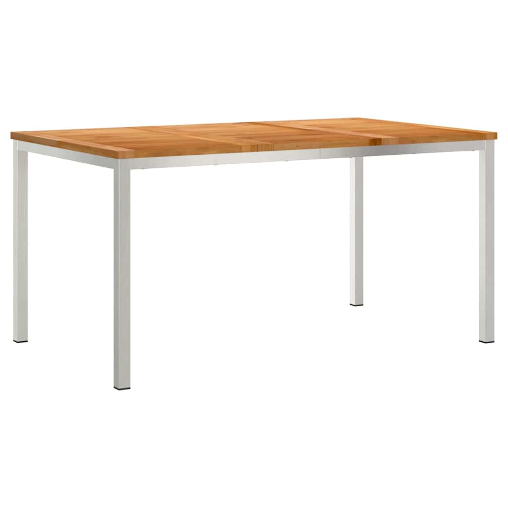 vidaXL Garten Essgruppe 7 pcs Braun Massivholz Teak