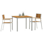 vidaXL Outdoortisch-Set 3 pcs Braun Massivholz Akazie