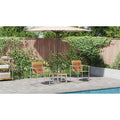 vidaXL Sonnenliege 3 pcs Braun Massivholz Teak