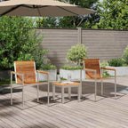 vidaXL Sonnenliege 3 pcs Braun Massivholz Teak