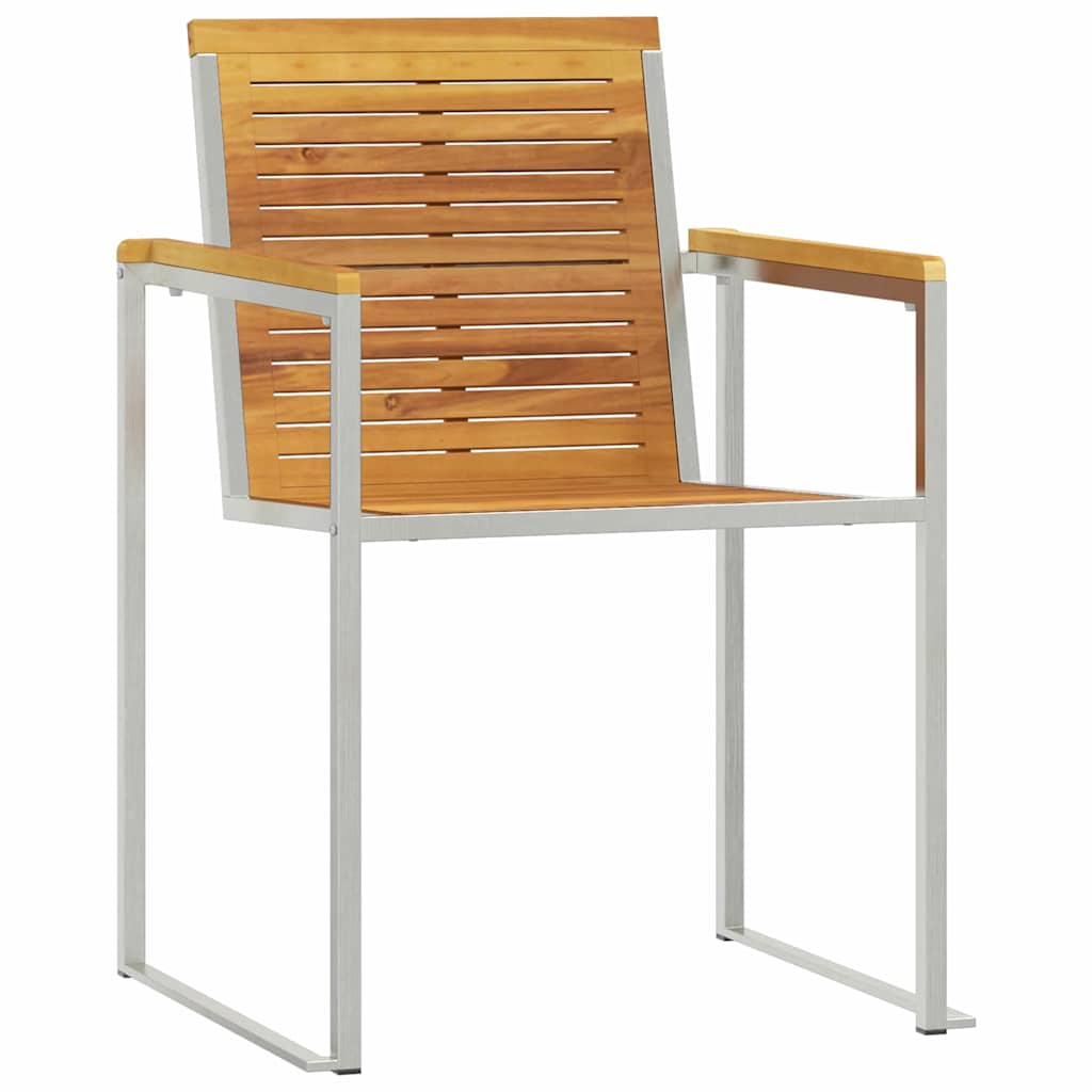 vidaXL Sonnenliege 3 pcs Braun Massivholz Teak