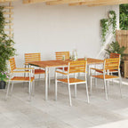 vidaXL Gartenstuhl 6 pcs Öl-Natur 56 x 54,5 x 87 cm Massivholz Akazie