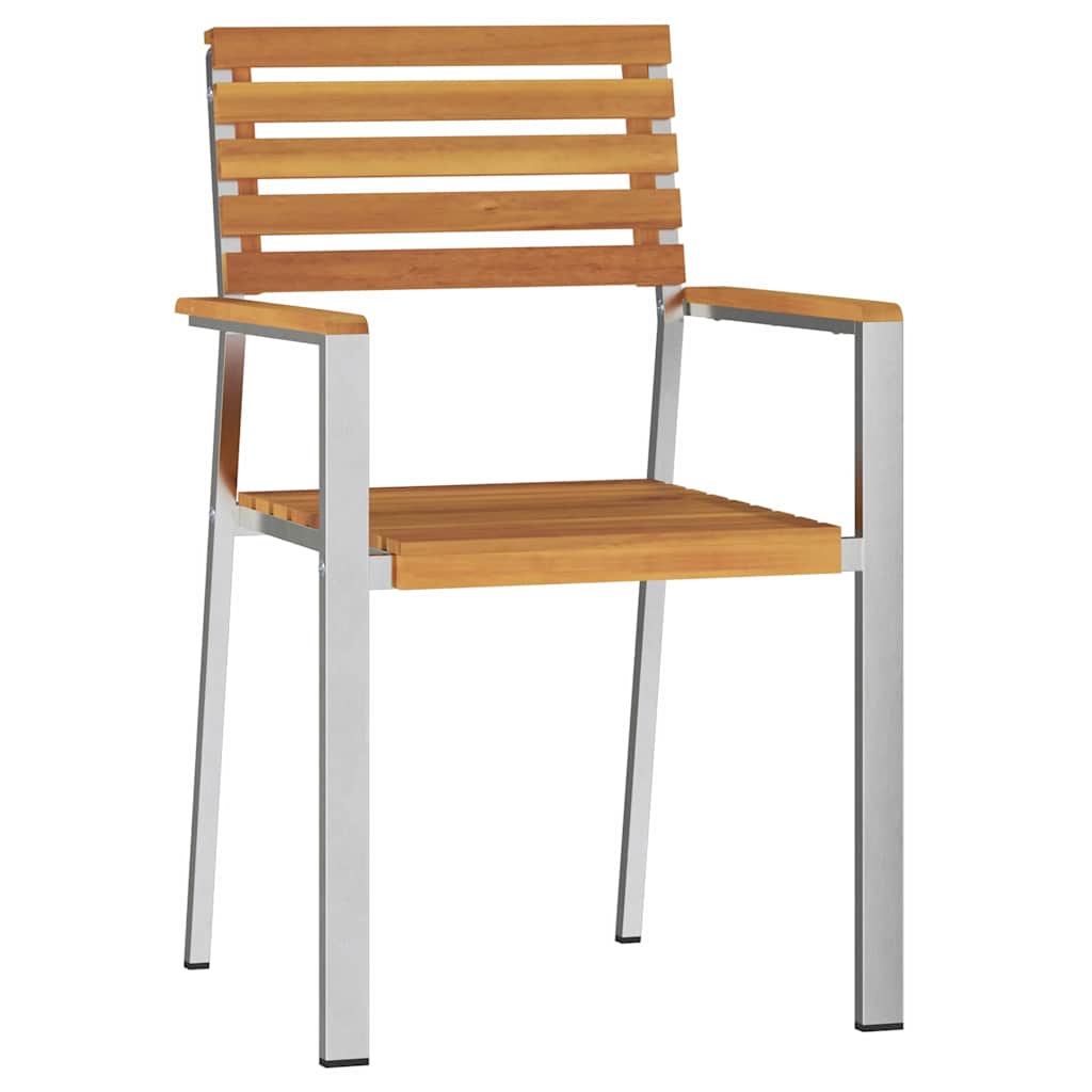 vidaXL Gartenstuhl 6 pcs Öl-Natur 56 x 54,5 x 87 cm Massivholz Akazie