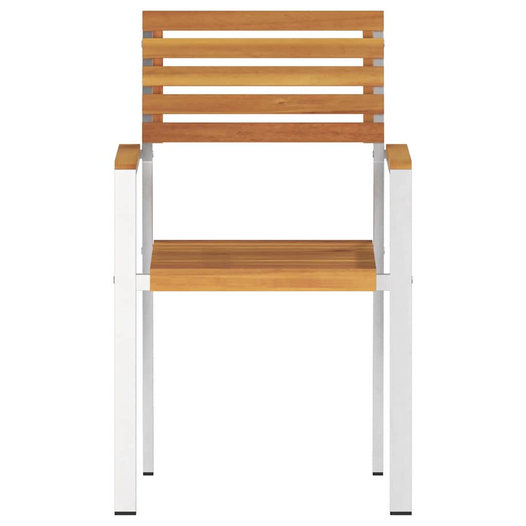 vidaXL Gartenstuhl 6 pcs Öl-Natur 56 x 54,5 x 87 cm Massivholz Akazie
